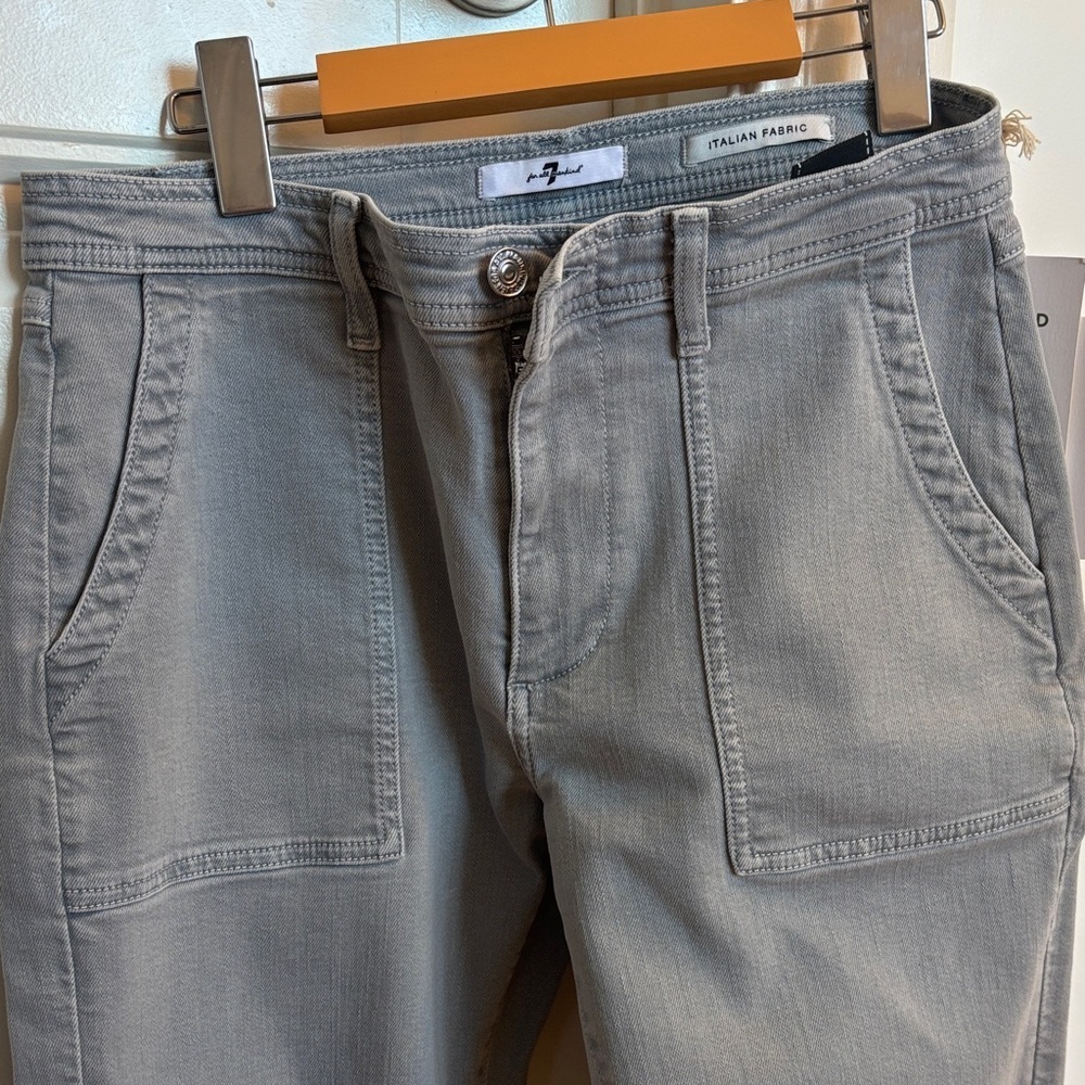 7 For All Mankind Gray Ankle Jeans - Picture 8 of 11